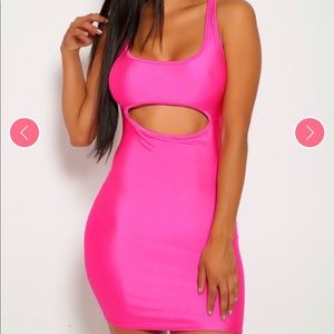 Pink Body Con Dress